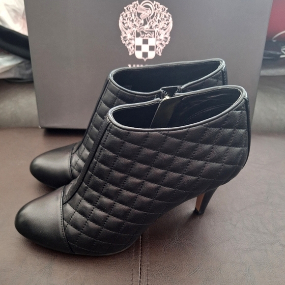 Vince Camuto Quilted Leather Booties - Picture 3 of 14